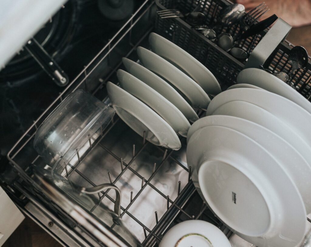 Bottom of dishwasher