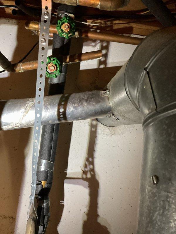 Performed comprehensive tanked water heater maintenance flush on dual water heater system installed in basement utility area. Drained sediment and mineral buildup from both tanks through drain valves to improve heating efficiency and extend equipment lifespan. Inspected all plumbing connections, including copper supply lines, shut-off valves, pressure relief valves, and flexible connectors for proper operation and signs of corrosion or wear. Verified pressure tank functionality and checked all brass fittings for leaks. Refilled water heaters and tested for proper operation following flush procedure. All components functioning within normal parameters upon completion.