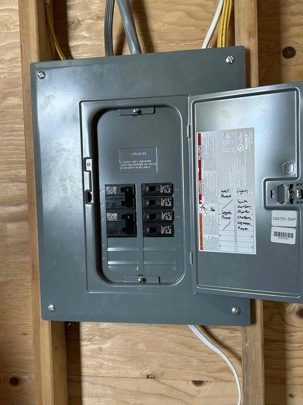 Provided estimate for HVAC system installation in new construction home where customer has already purchased equipment and roughed in ductwork. Assessed installation site and confirmed main plenum installation will be required to connect new unit to existing ductwork. Documented electrical panel configuration and equipment staging area to prepare comprehensive installation quote.